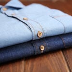 Casual Slim Fit Denim Button Down Shirt
