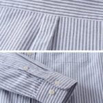 Striped Slim Fit Oxford Long Sleeve Shirt