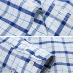 Casual Plaid Color Block Long Sleeve Shirt