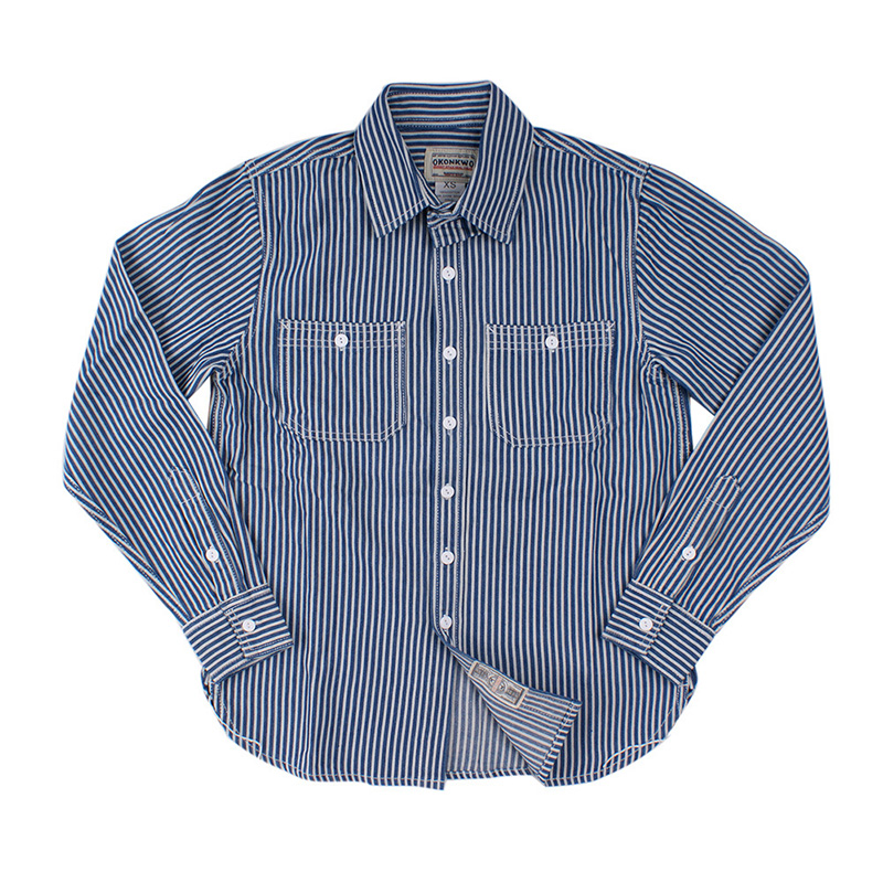 Vintage Striped Cargo Long Sleeve Shirt