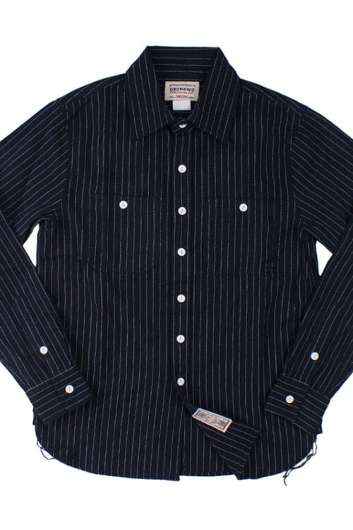 Vintage Striped Cargo Long Sleeve Shirt