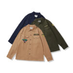 American Cavalry Div Embroidered Cargo Thick Shirt