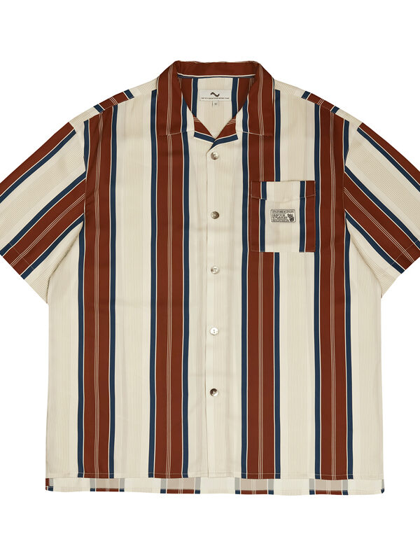 Oldschool Casual Hawaii Striped Shirt