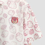 Strawberry Bear Couples Button Down Shirt