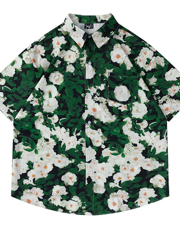 Vintage Oil Painting Floral Print Ins Shirt