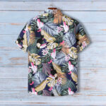 Floral Print Top Hawaiian Beach Loose Shirt