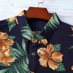Floral Print Hawaiian Top Beach Loose Shirt