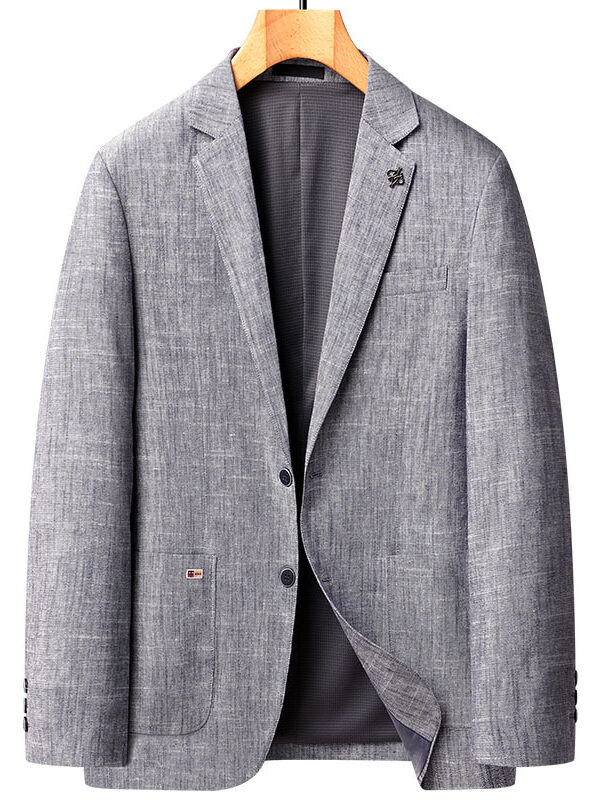 Men's Casual Linen Suit Blazer Sport Coat