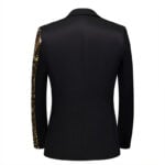 Men's Casual Wave Sequined Suit Blazer Jacket