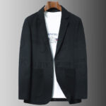 Men's Casual Print Slim Fit Blazer Suit Jacket