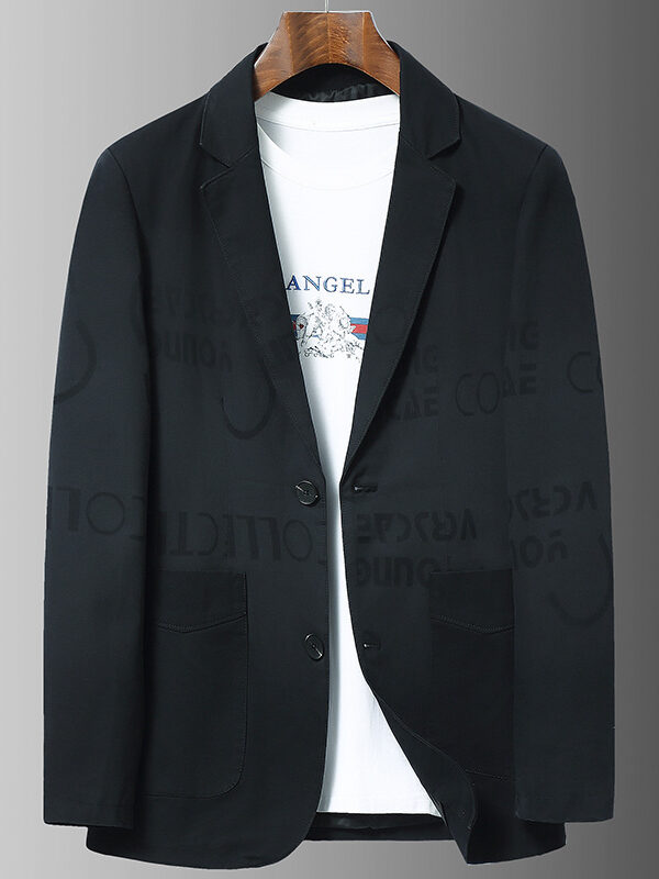 Men's Casual Print Slim Fit Blazer Suit Jacket