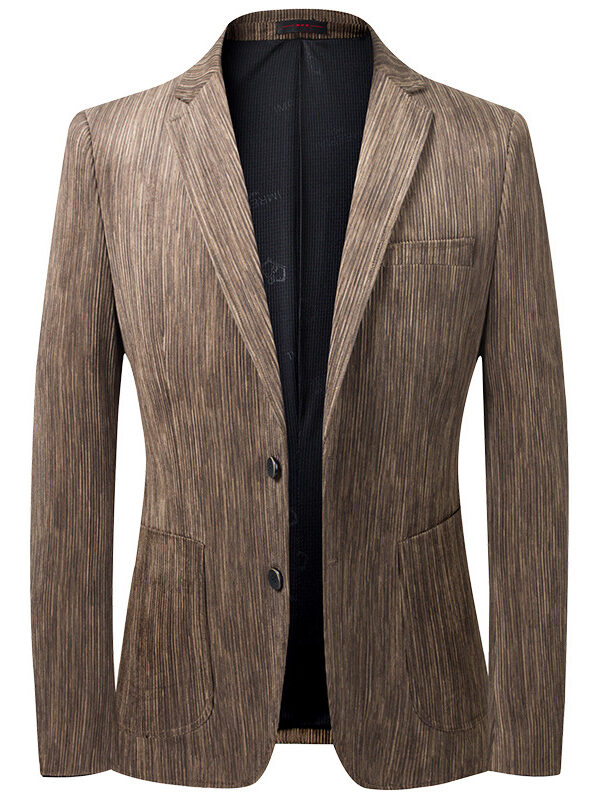 Casual Easy Care Corduroy Blazer Suit Jacket