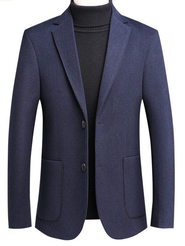 Winter Slim Fit Woolen Blazer Suit Jacket