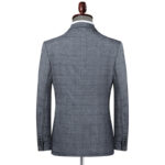 Plaid Slim Fit Blazer Suit Jacket 2 Button