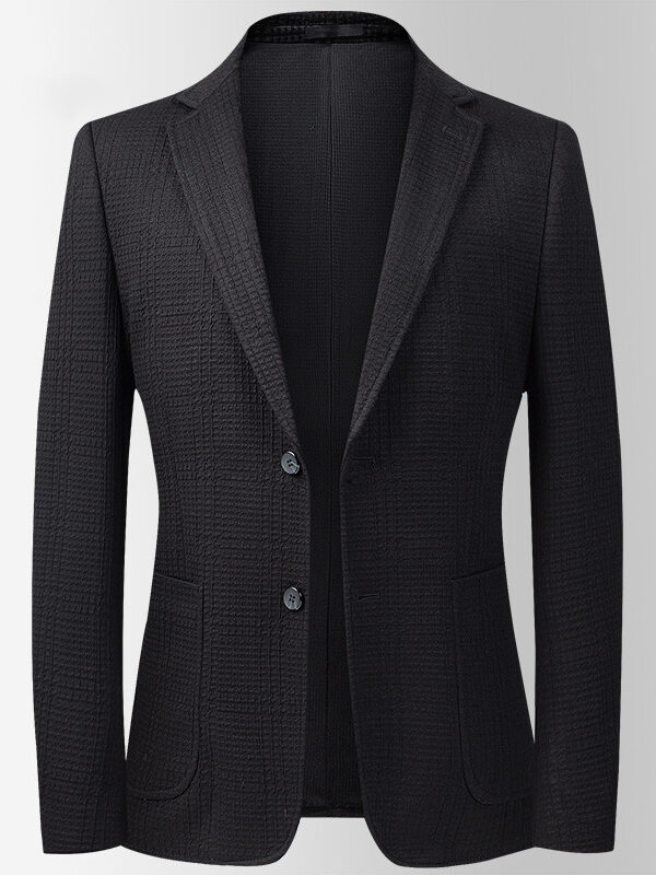 Easy Care Checked Slim Fit Blazer Suit Jacket