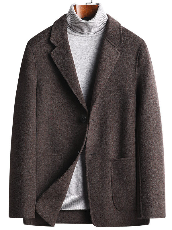 Men's Woolen Blazer Suit Jacket Sport Coat