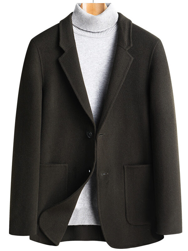 Men's Woolen Blazer Suit Jacket Sport Coat