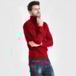 Men's Easy High Neck Sweater Knit Turtleneck