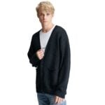 Mens Easy Comfortable V Neck Couples Cardigan