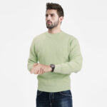 Men's Solid Crew Neck Sweater Casual Knitwear