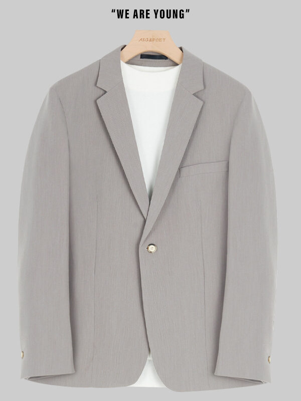 Men's Casual British Style Blazer Suit Jacket