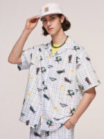 Men 2023 Casual Streetwear Plaid Button Shirt