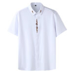 Men's 2023 Casual Plus Size Embroidered Shirt