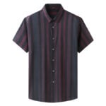 Men's 2023 Plus Size Gradient Striped Shirt
