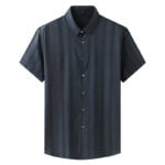 Men's 2023 Plus Size Gradient Striped Shirt