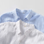 Men's Linen Casual Half Sleeve V Neck Shirt