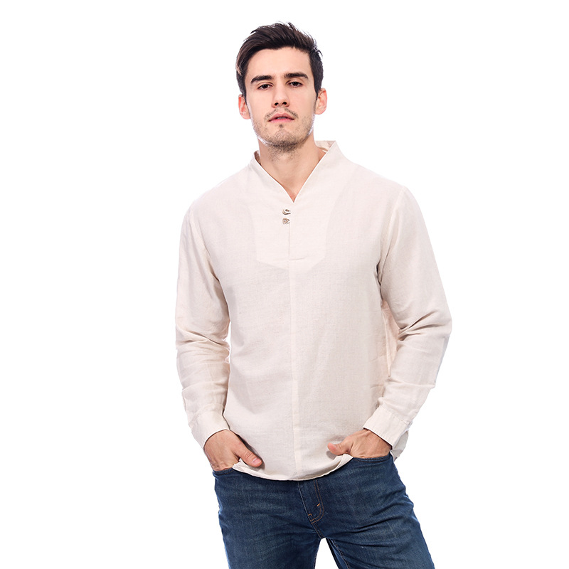 Men's 2023 Elastic Floral Print Loose Shirt