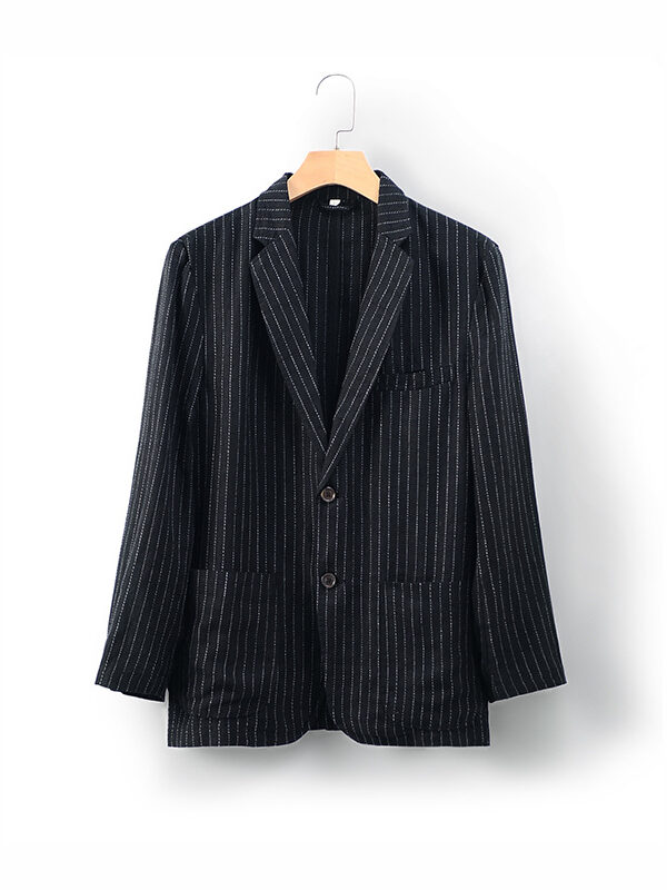 Men's Casual Linen Thin Loose Blazer Jacket