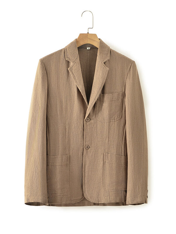 Men's 2023 Business Linen Loose Blazer Jacket