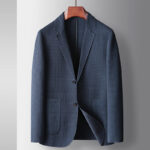 Men's 2023 Straight Solid Elastic Blazer Suit