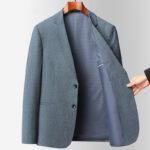Men Easy Care Jacquard Slim Fit Blazer Suit