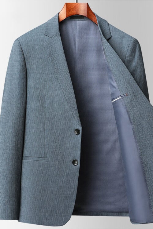 Men Easy Care Jacquard Slim Fit Blazer Suit