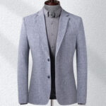 Men Linen Summer Suit Lightweight Slim Blazer