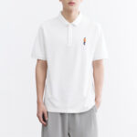 Embroidered Versatile Short Sleeve Polo Shirt