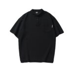 Men's Versatile Pocket Side Slit Polo Shirt