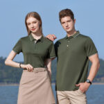 Men's Team Work Embroidered Lapel Polo Shirt