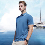 Men's Team Work Embroidered Lapel Polo Shirt