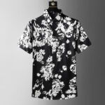 Men's Floral Breathable Ice Lyocell Shirt