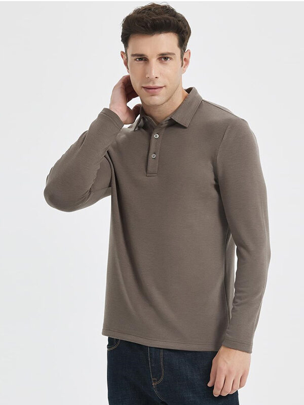 Men’s Polo Shirt Warm Long Sleeve
