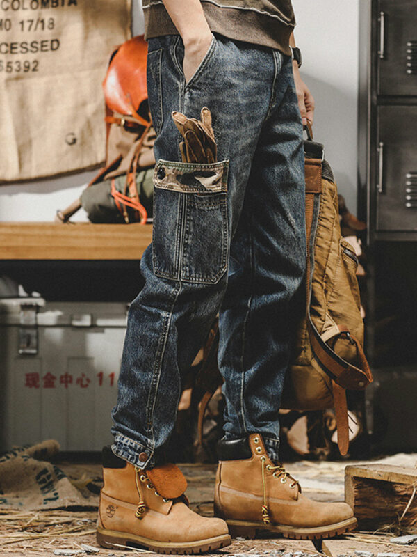 Men's Ankle Banded Cargo Jeans