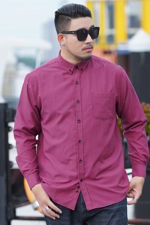 Men's Yarn Dyed Plaid Big and Tall Shirt