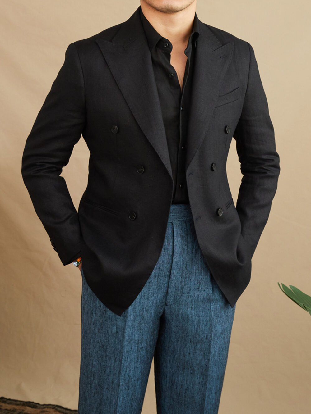 Men’s Lightweight Breathable Linen Blazer