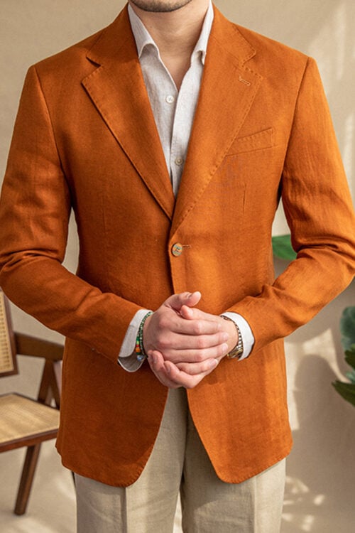 Men's Summer Thin Slim Fit Linen Blazer