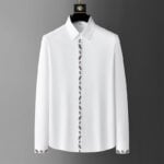 Men's Party Embroidered Button Down Shirt