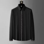 Men's Party Embroidered Button Down Shirt