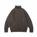 Men's Solid Loose High Neck Pullover